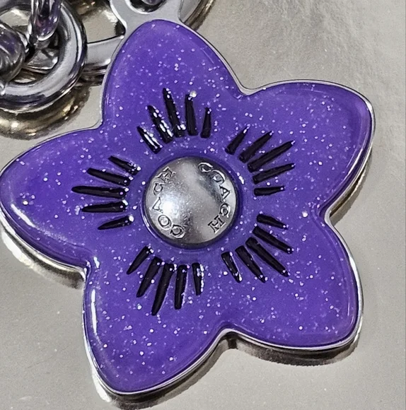 Coach Wildflower Cluster Bag Charm Keychain New with Tags - Picture 5 of 9